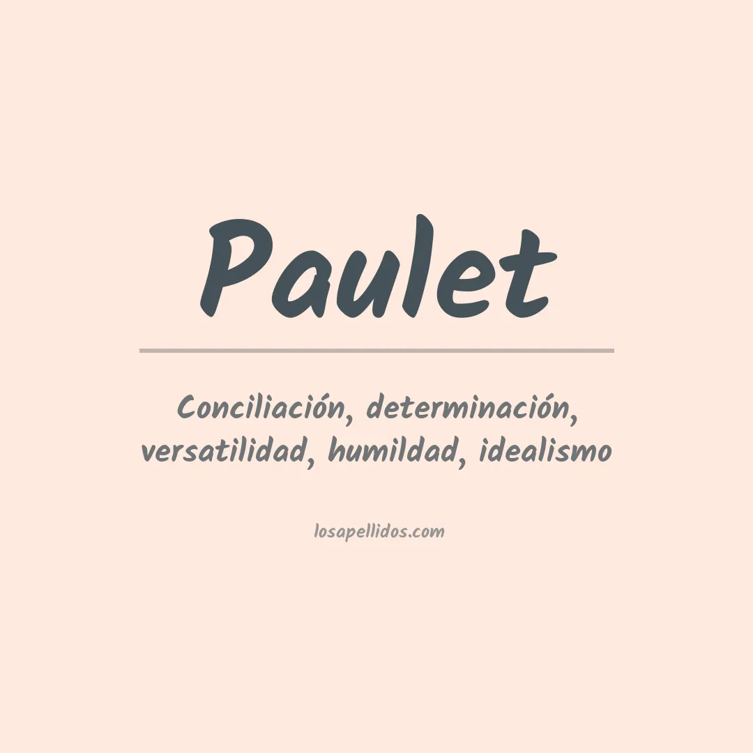 Apellido Paulet