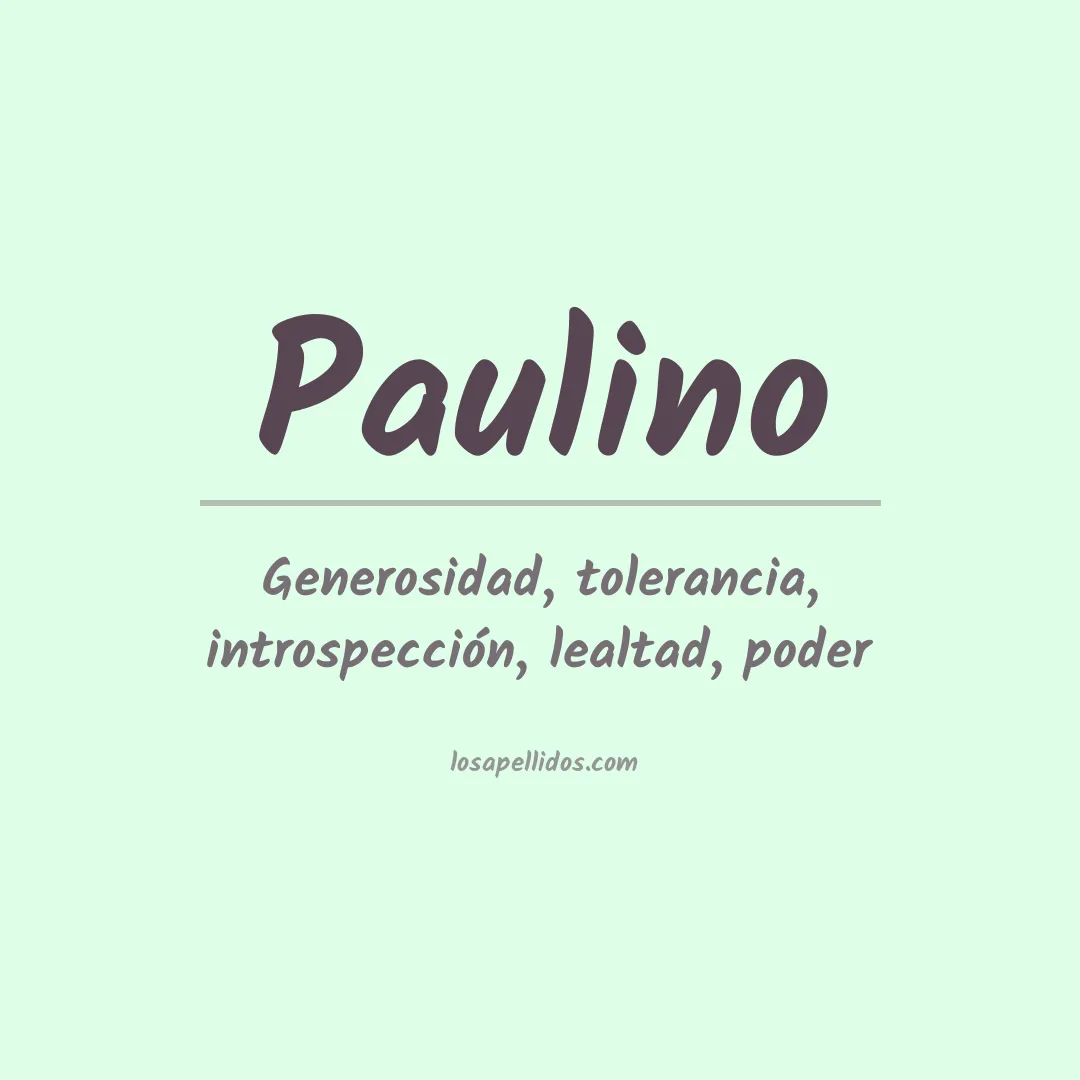 Apellido Paulino