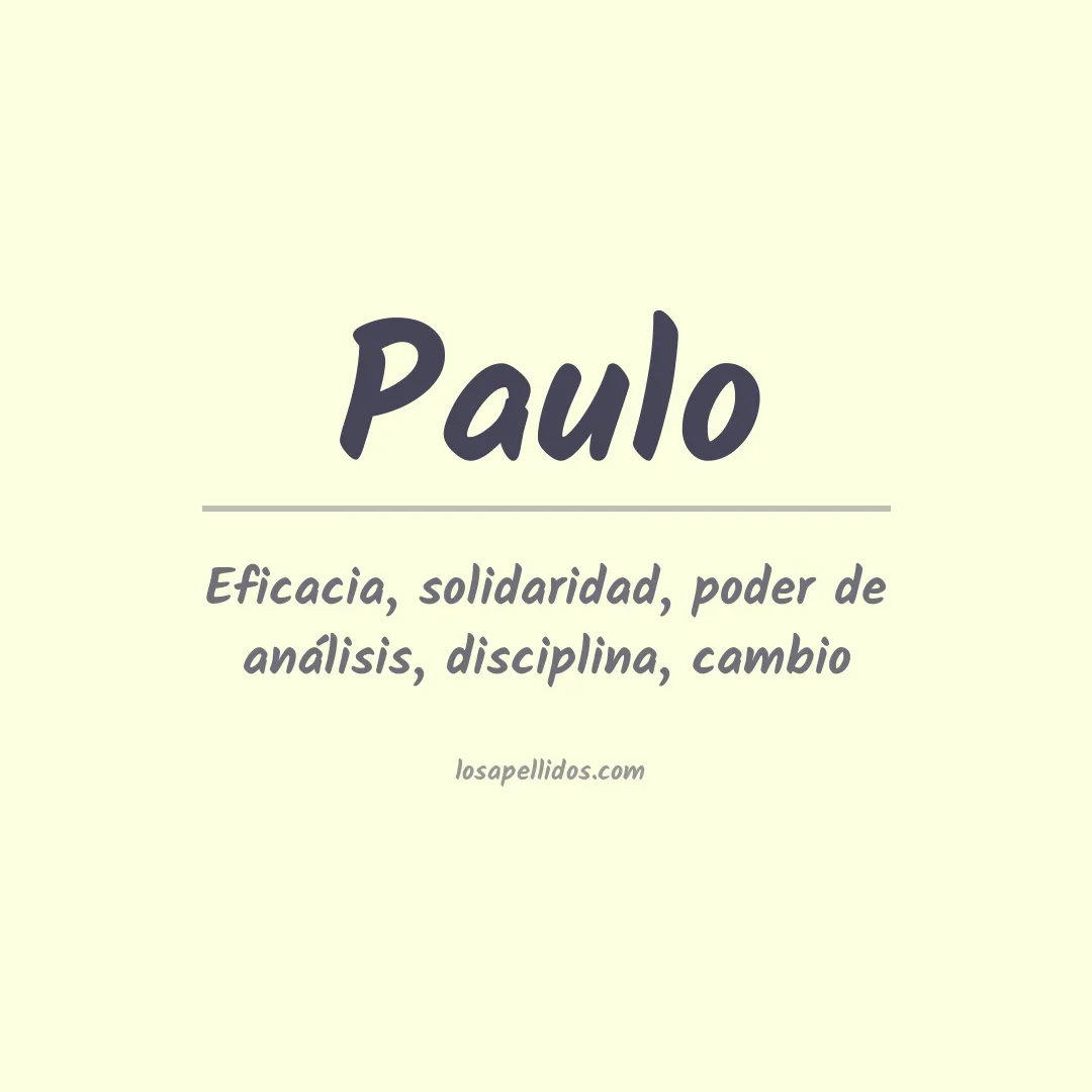 Apellido Paulo