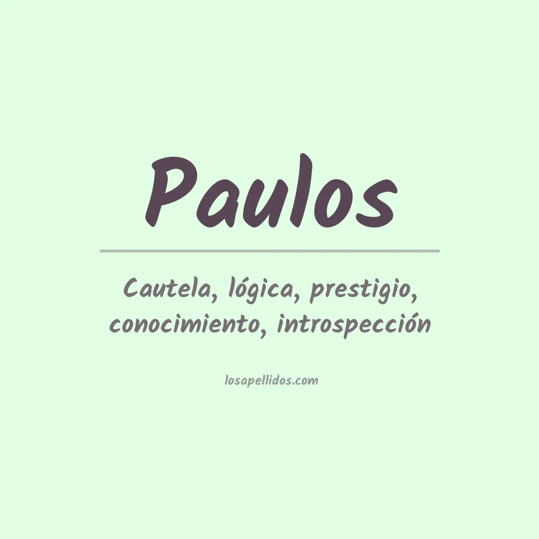 Apellido Paulos