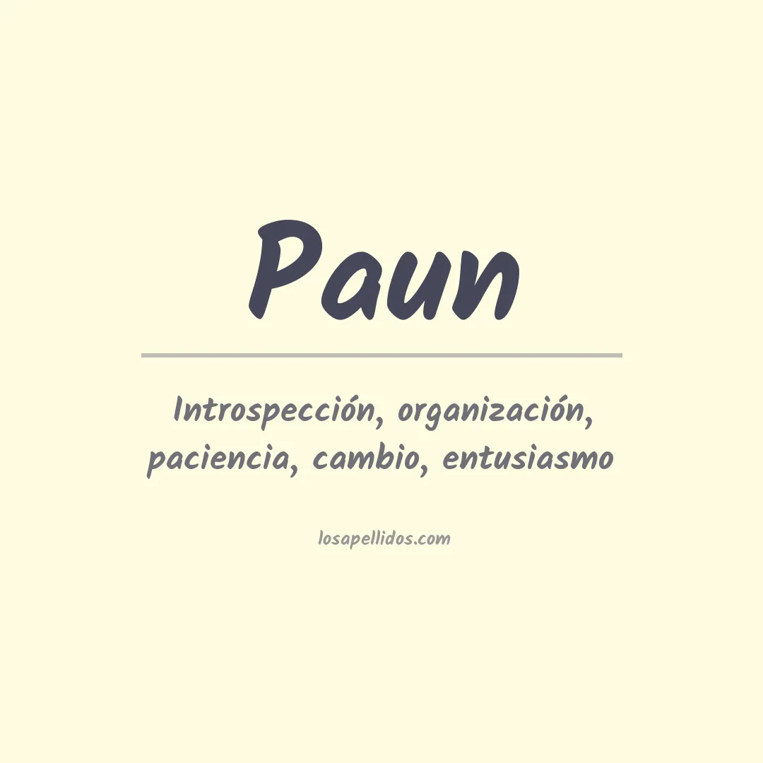Apellido Paun