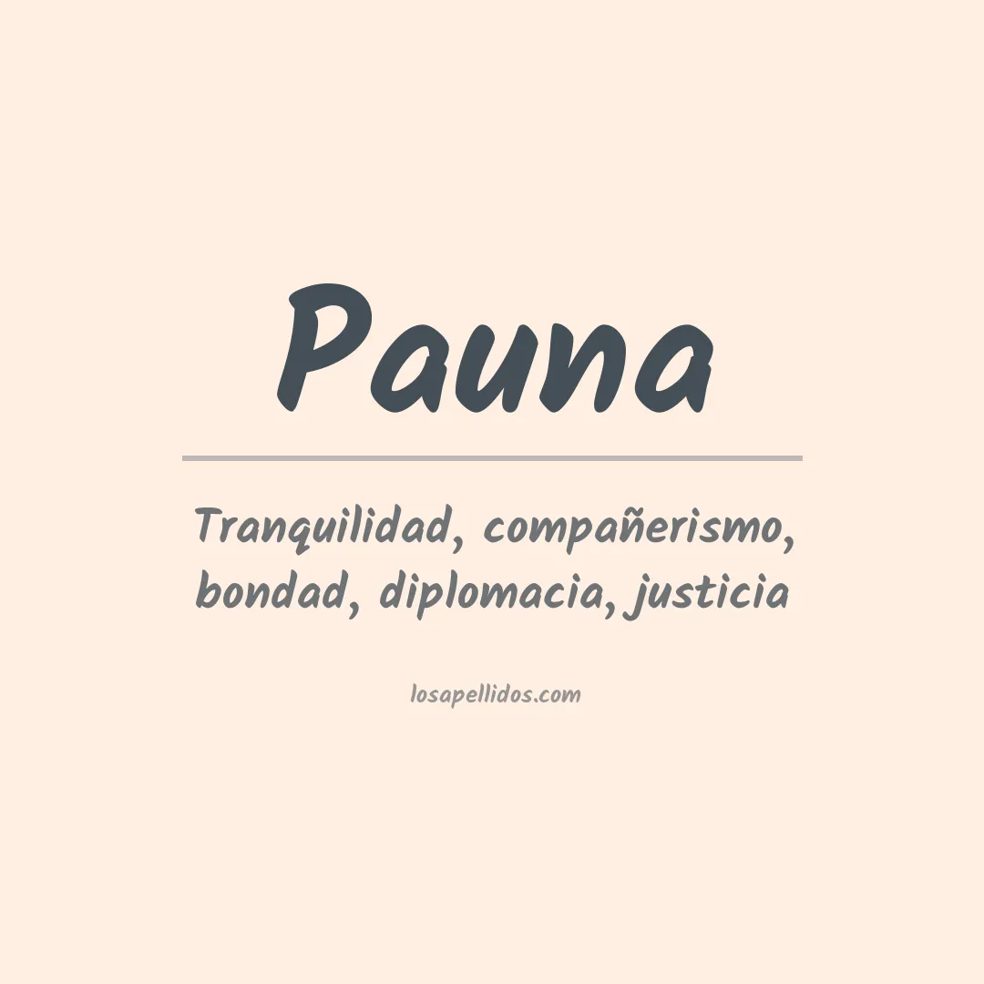 Apellido Pauna