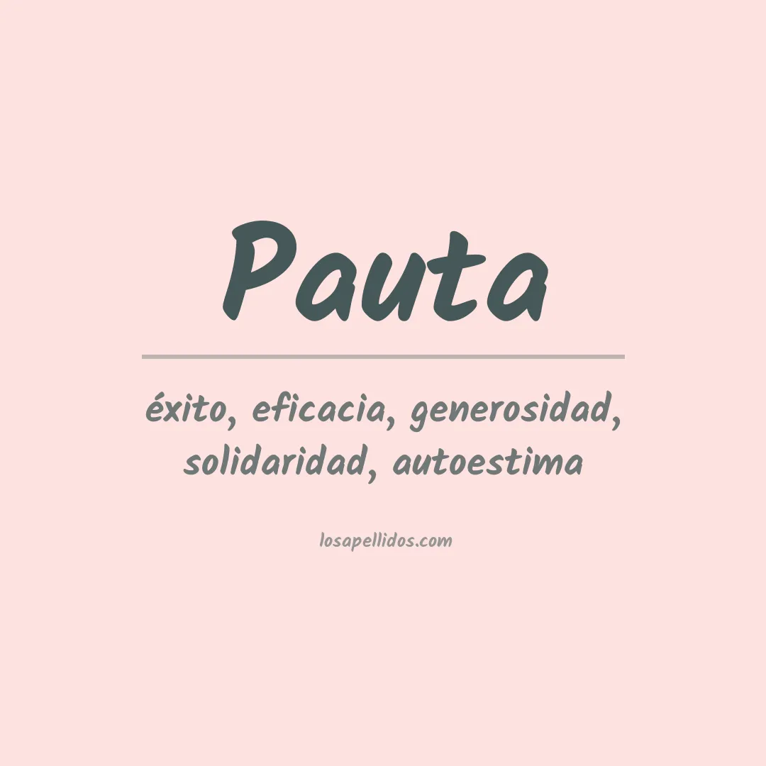 Apellido Pauta