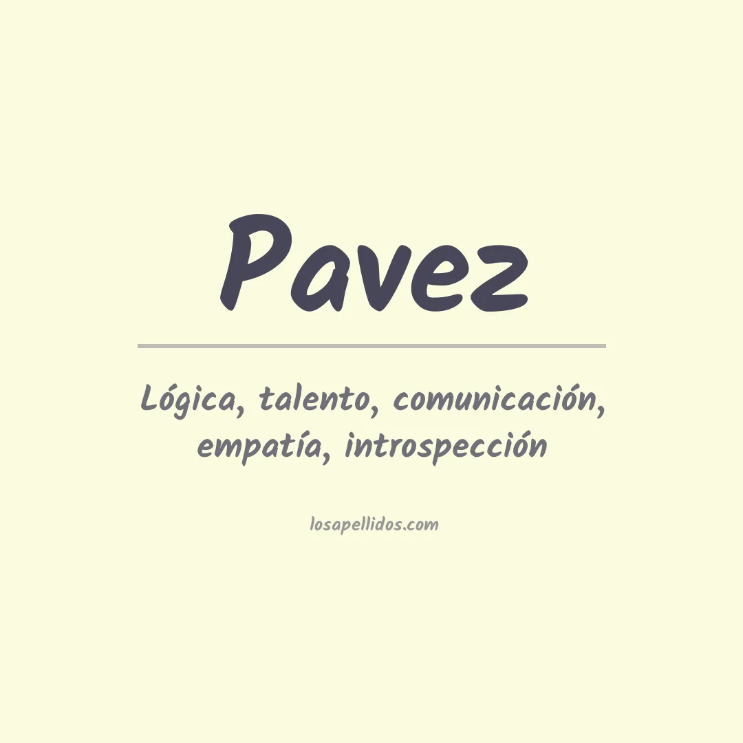 Apellido Pavez