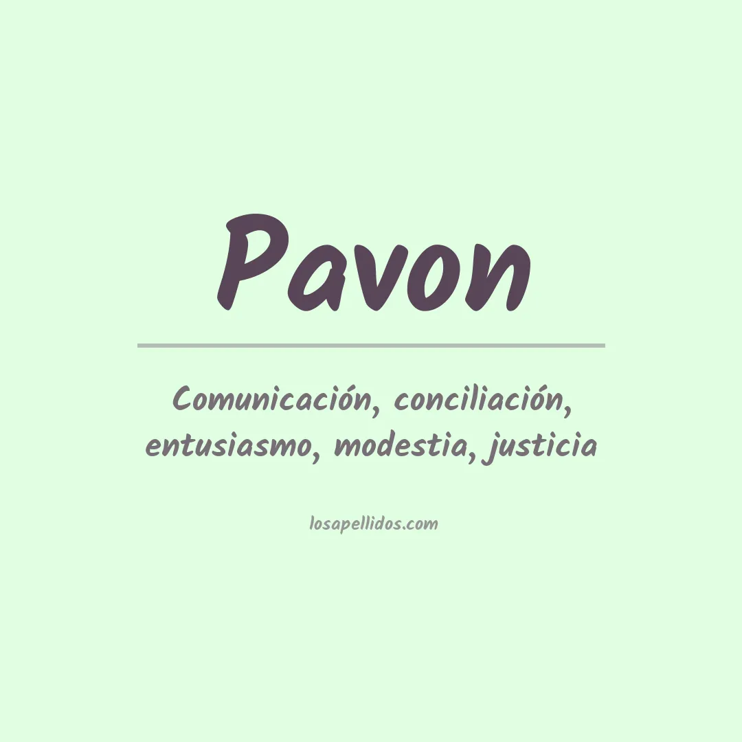 Apellido Pavón