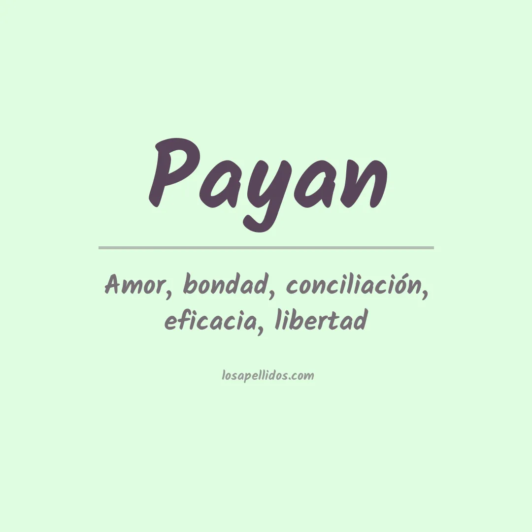 Apellido Payán