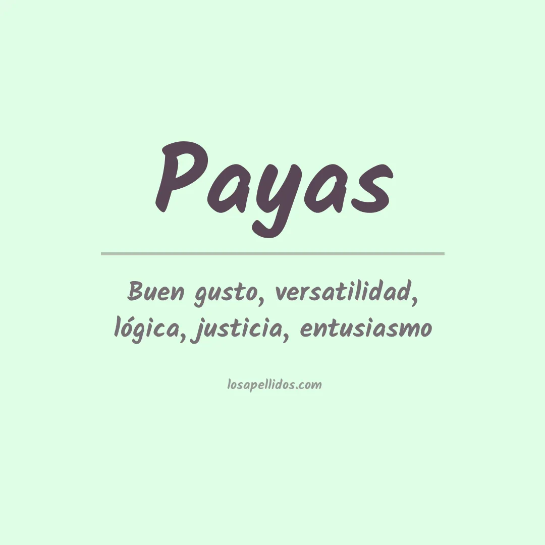 Apellido Payas