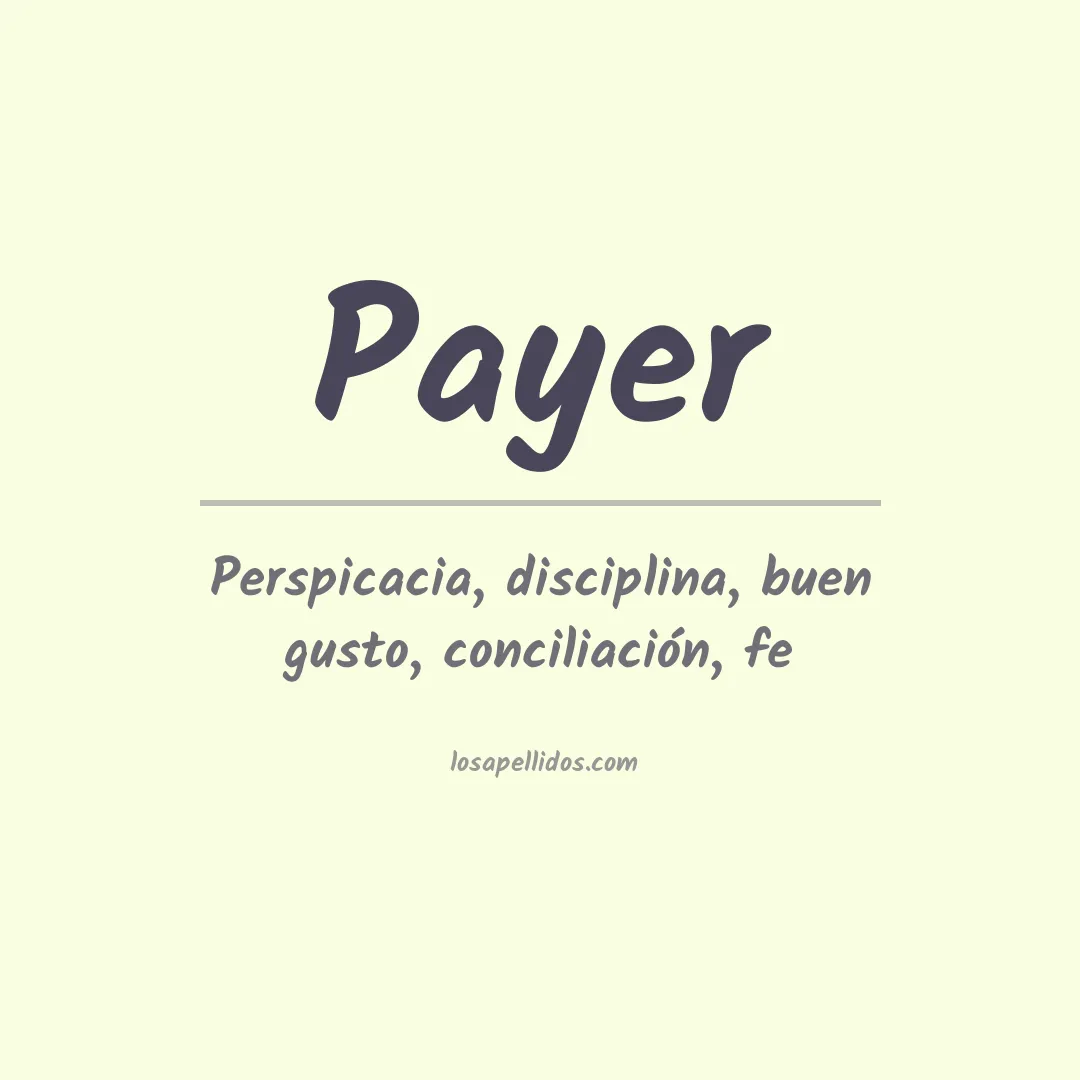 Apellido Payer