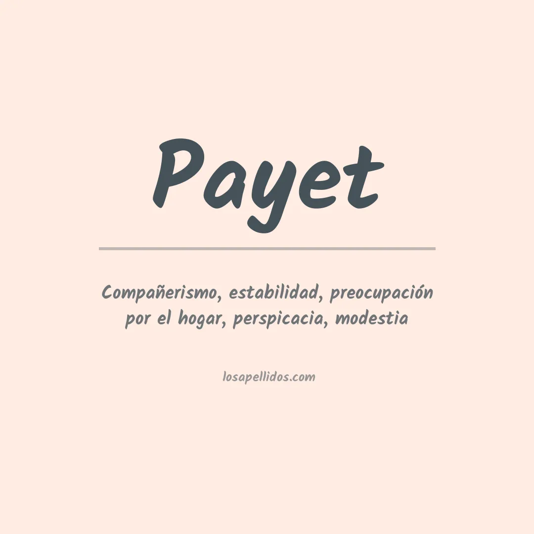 Apellido Payet