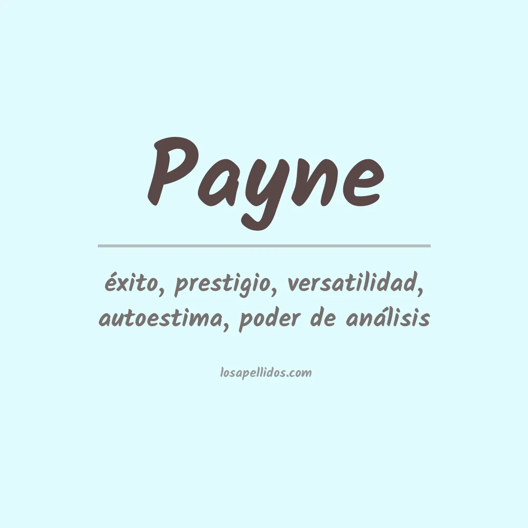 Apellido Payne