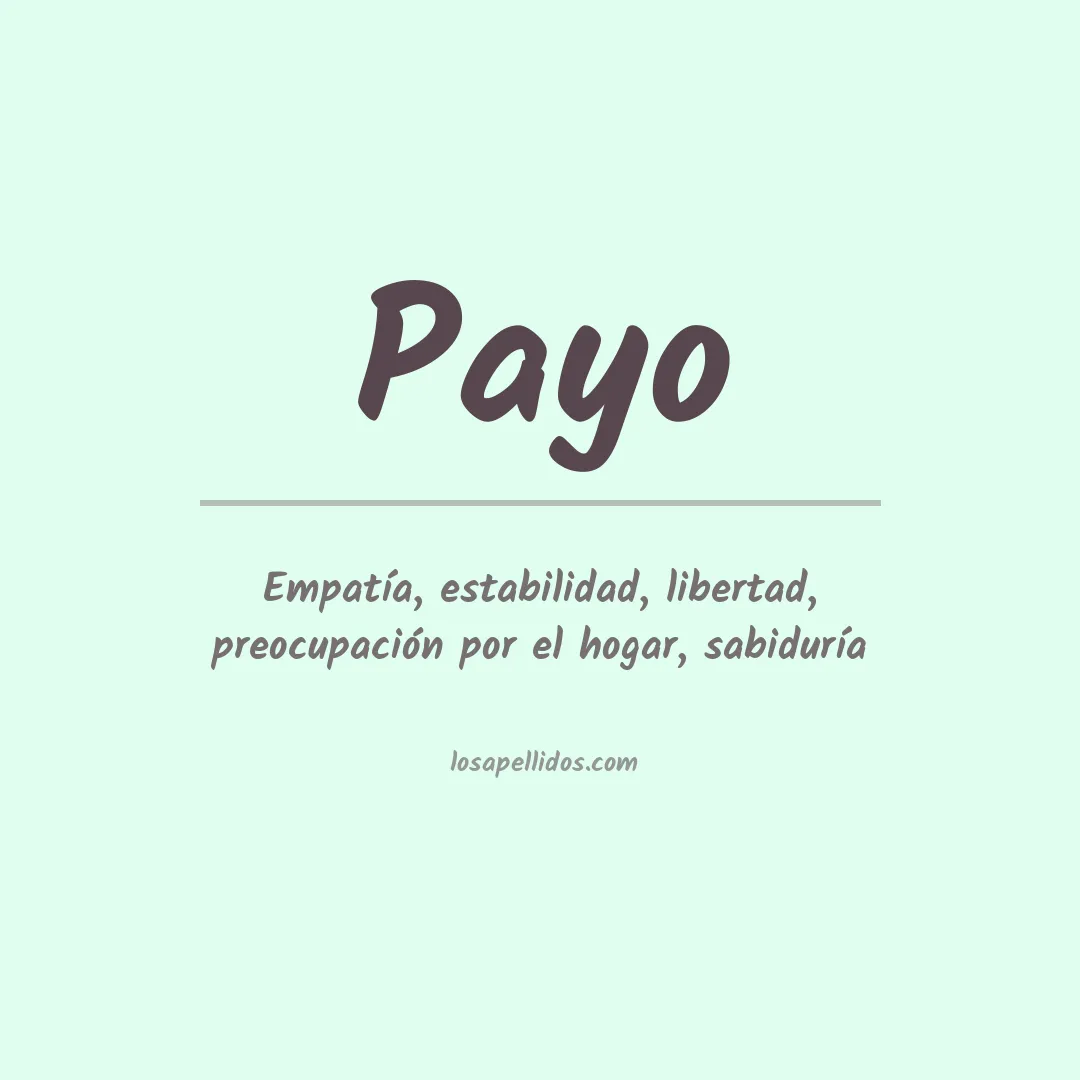 Apellido Payo