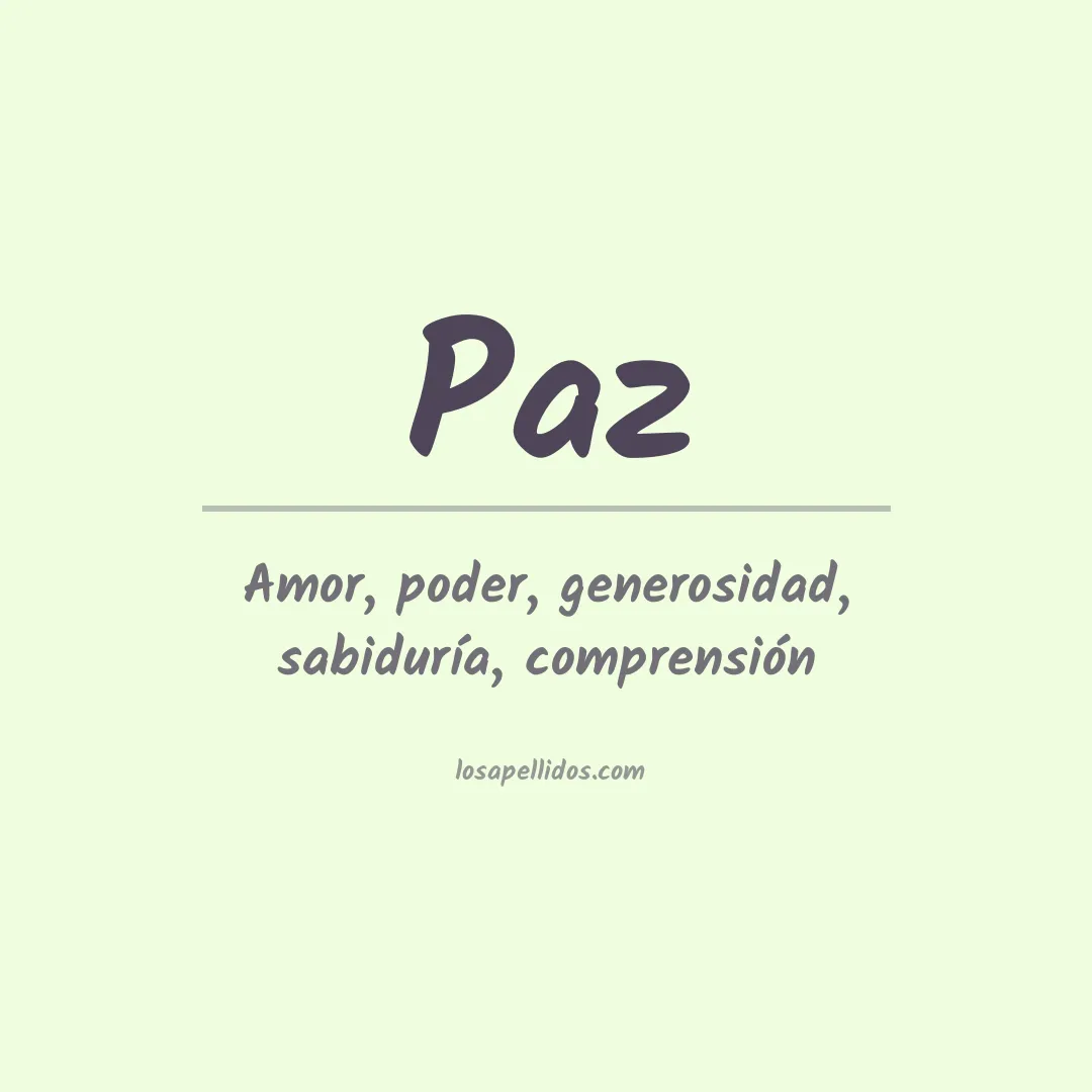 Apellido Paz