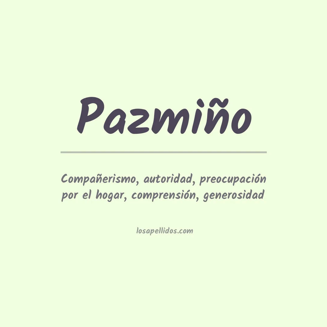 Apellido Pazmiño