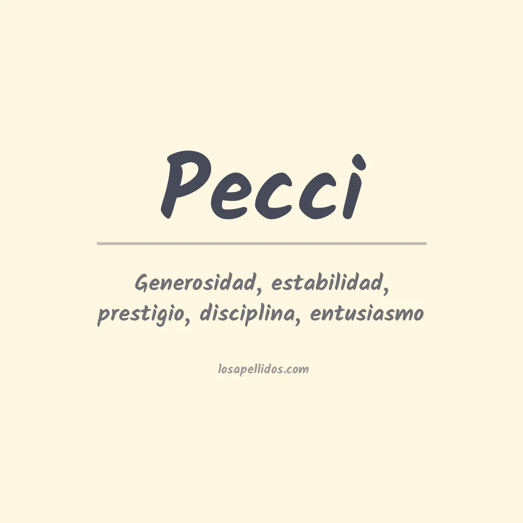 Apellido Pecci