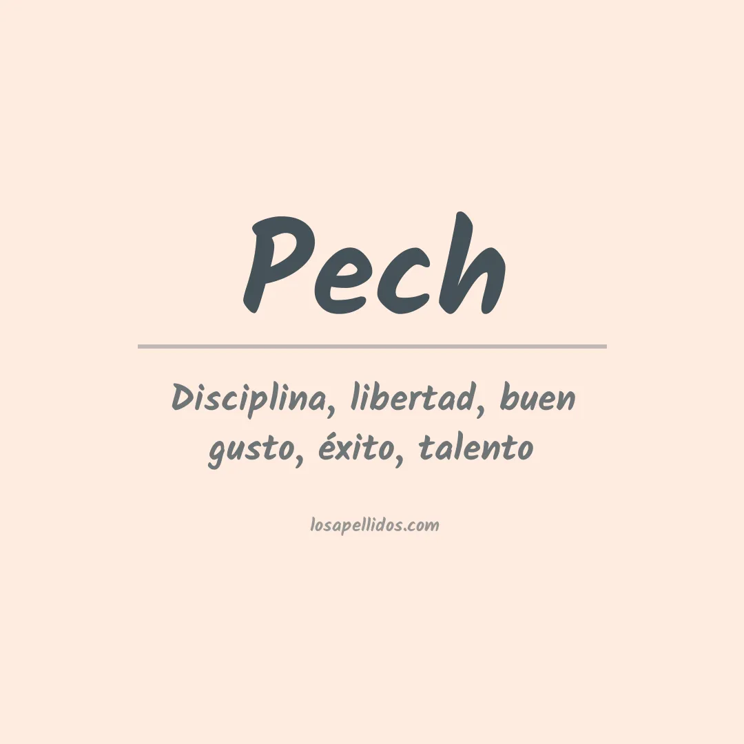 Apellido Pech