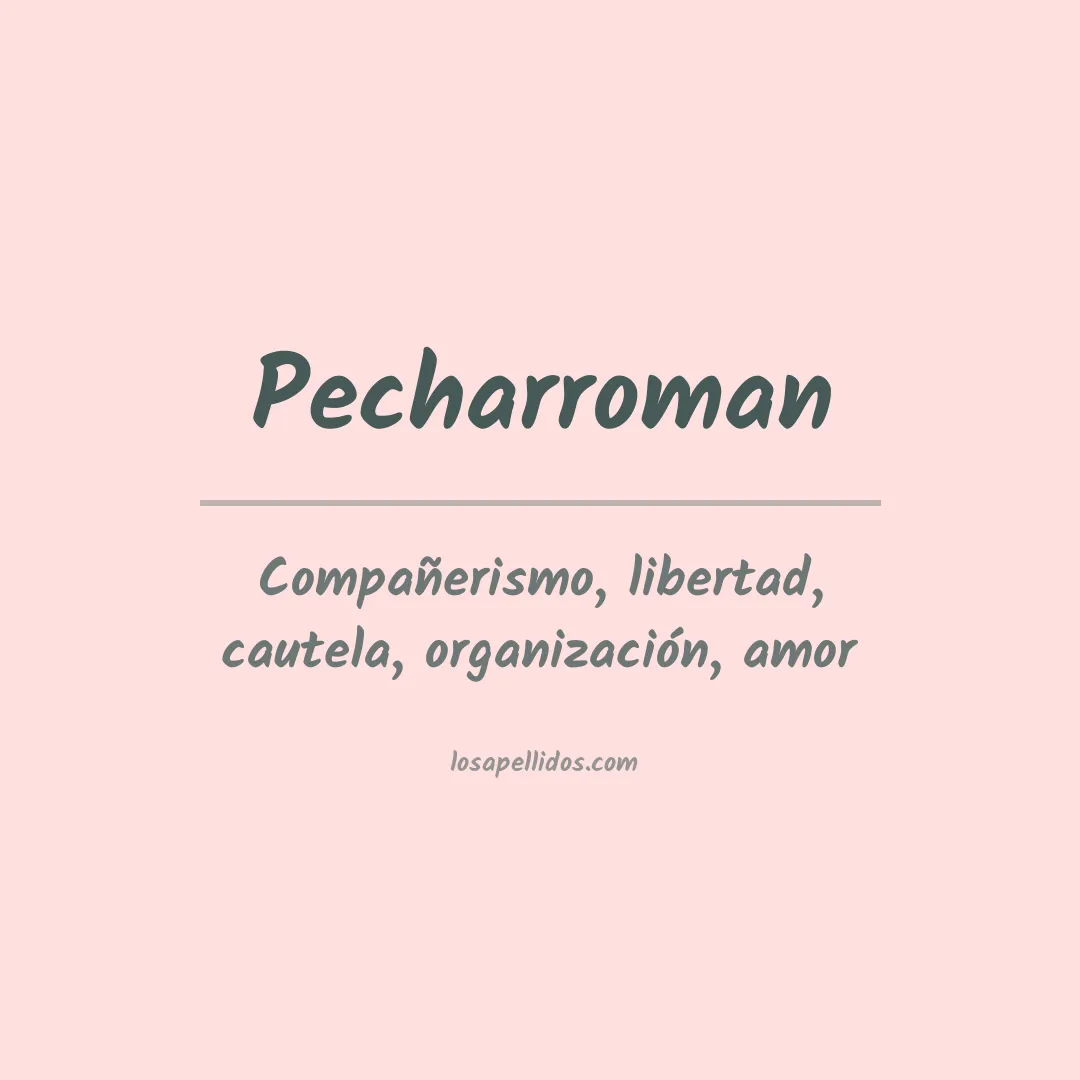 Apellido Pecharroman