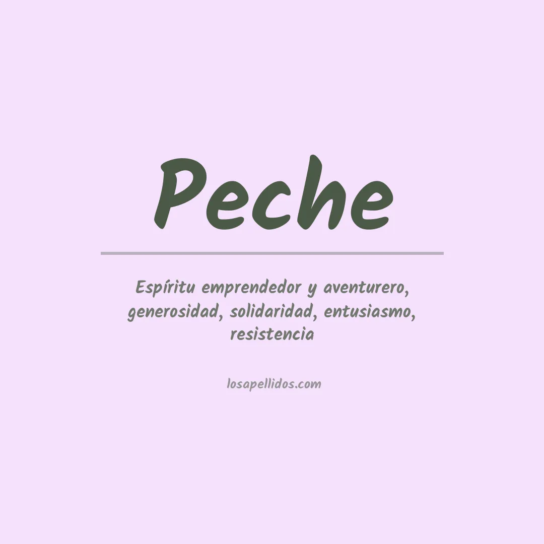 Apellido Peche