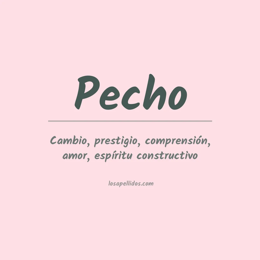 Apellido Pecho