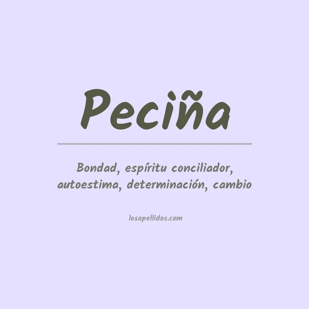 Apellido Peciña