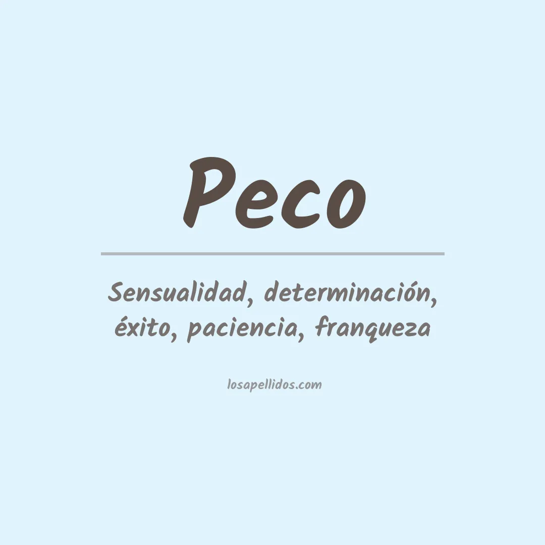 Apellido Peco