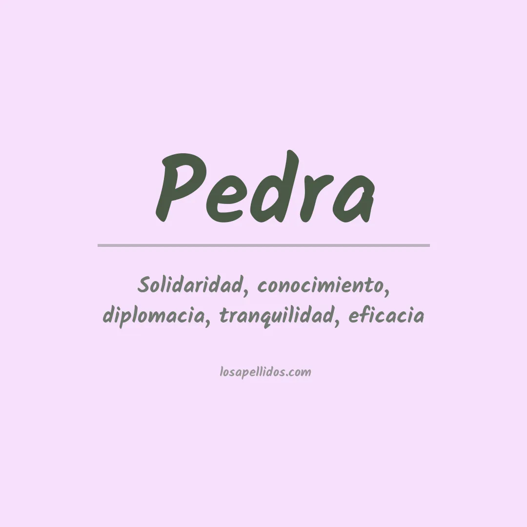 Apellido Pedra