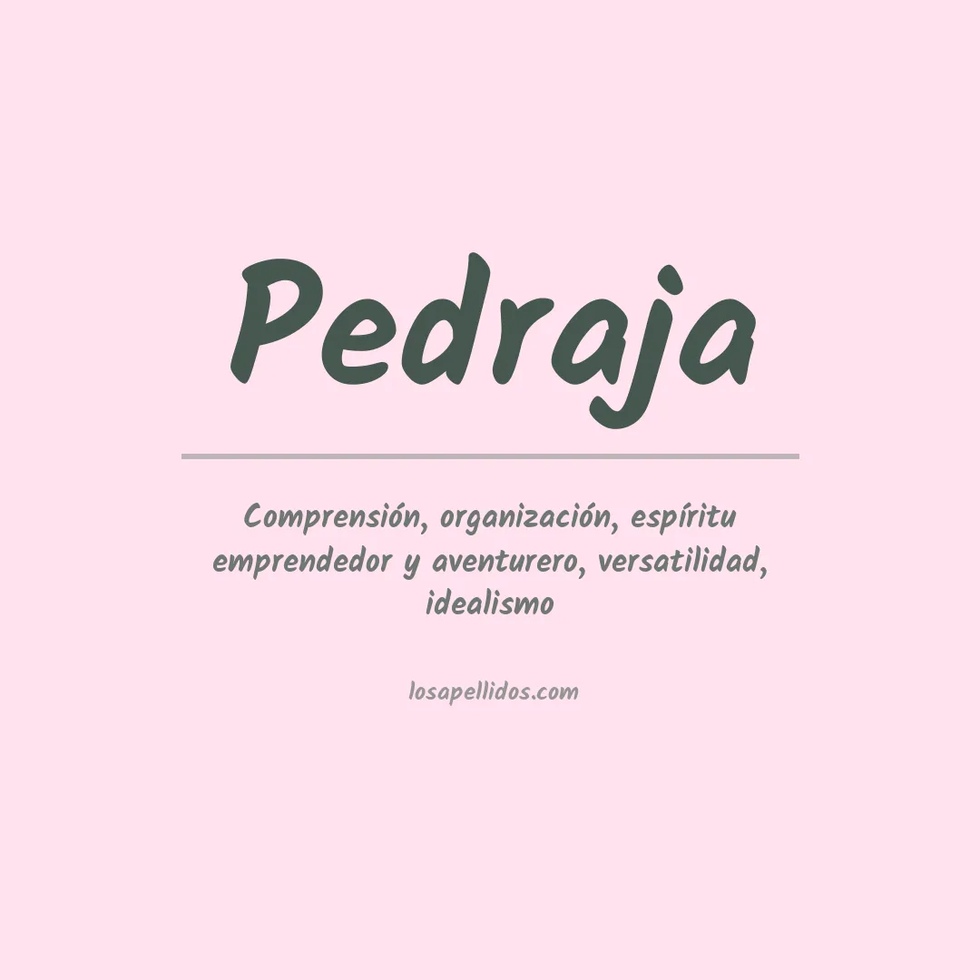 Apellido Pedraja