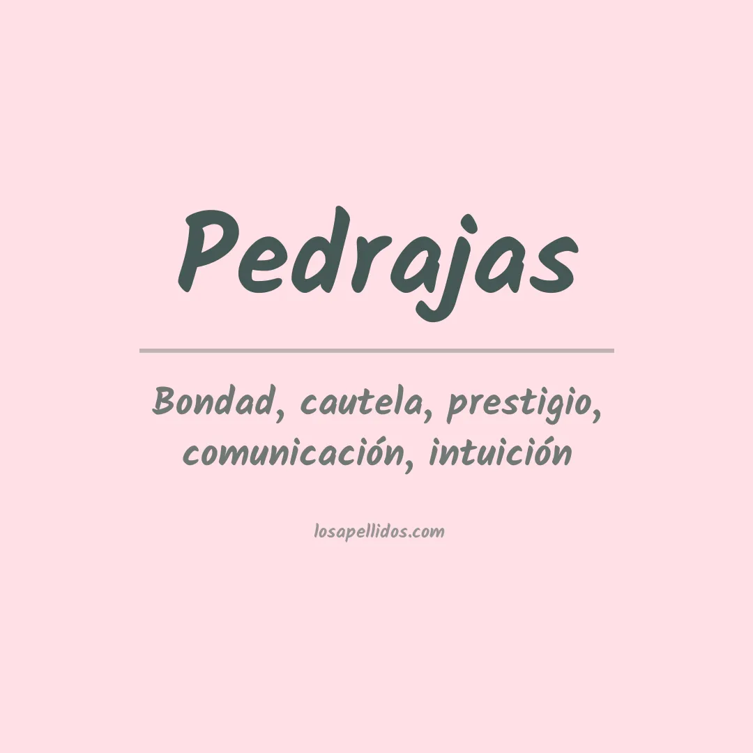 Apellido Pedrajas