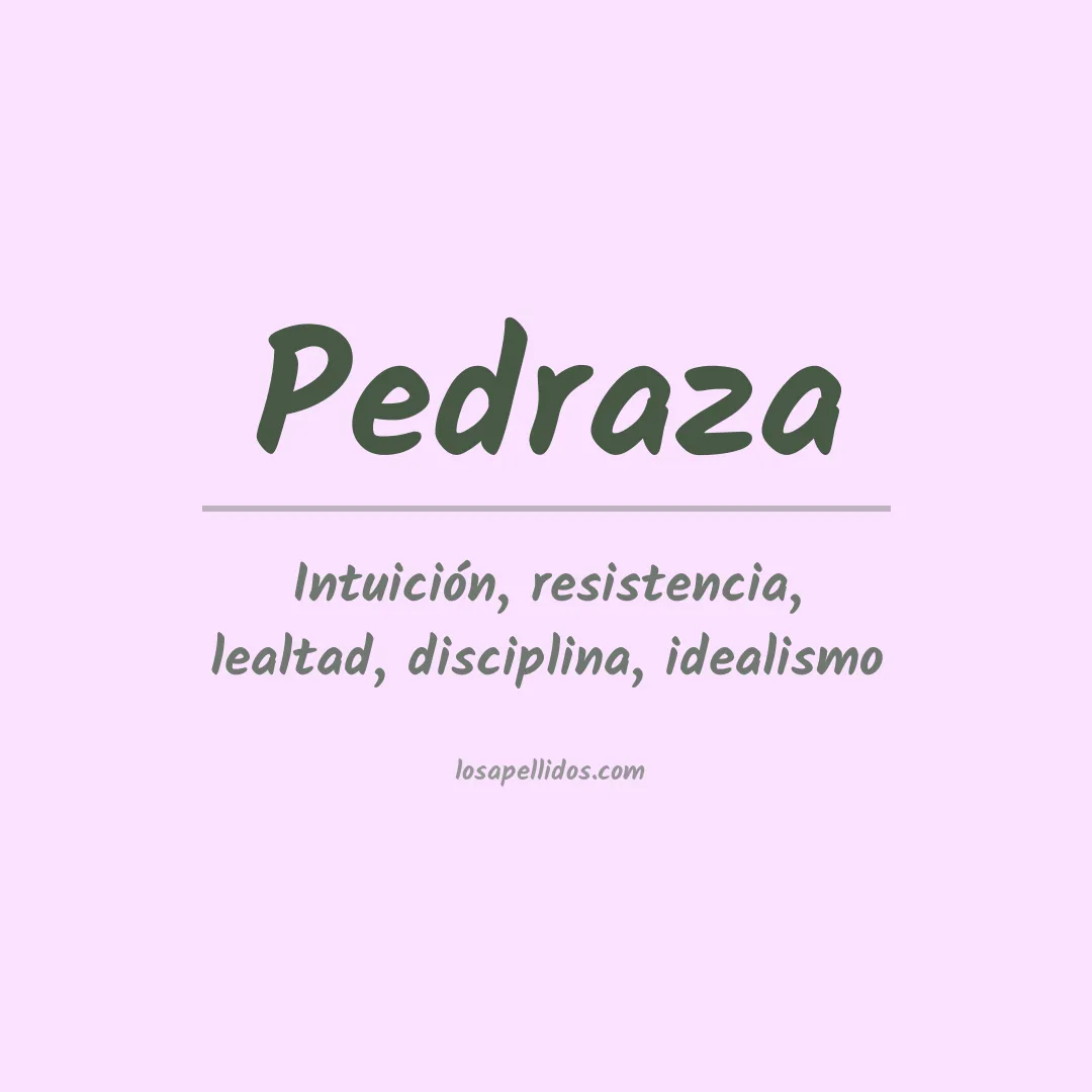 Apellido Pedraza