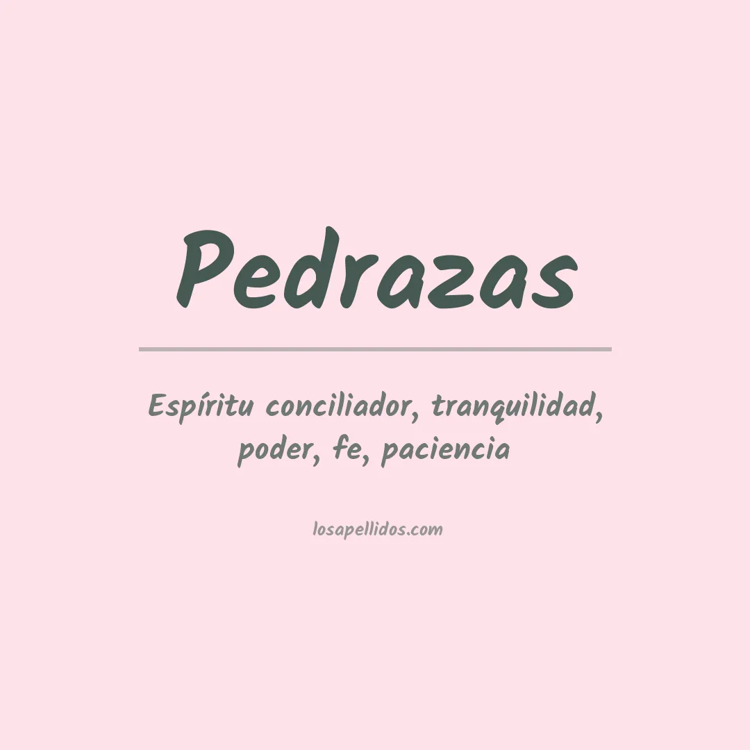Apellido Pedrazas
