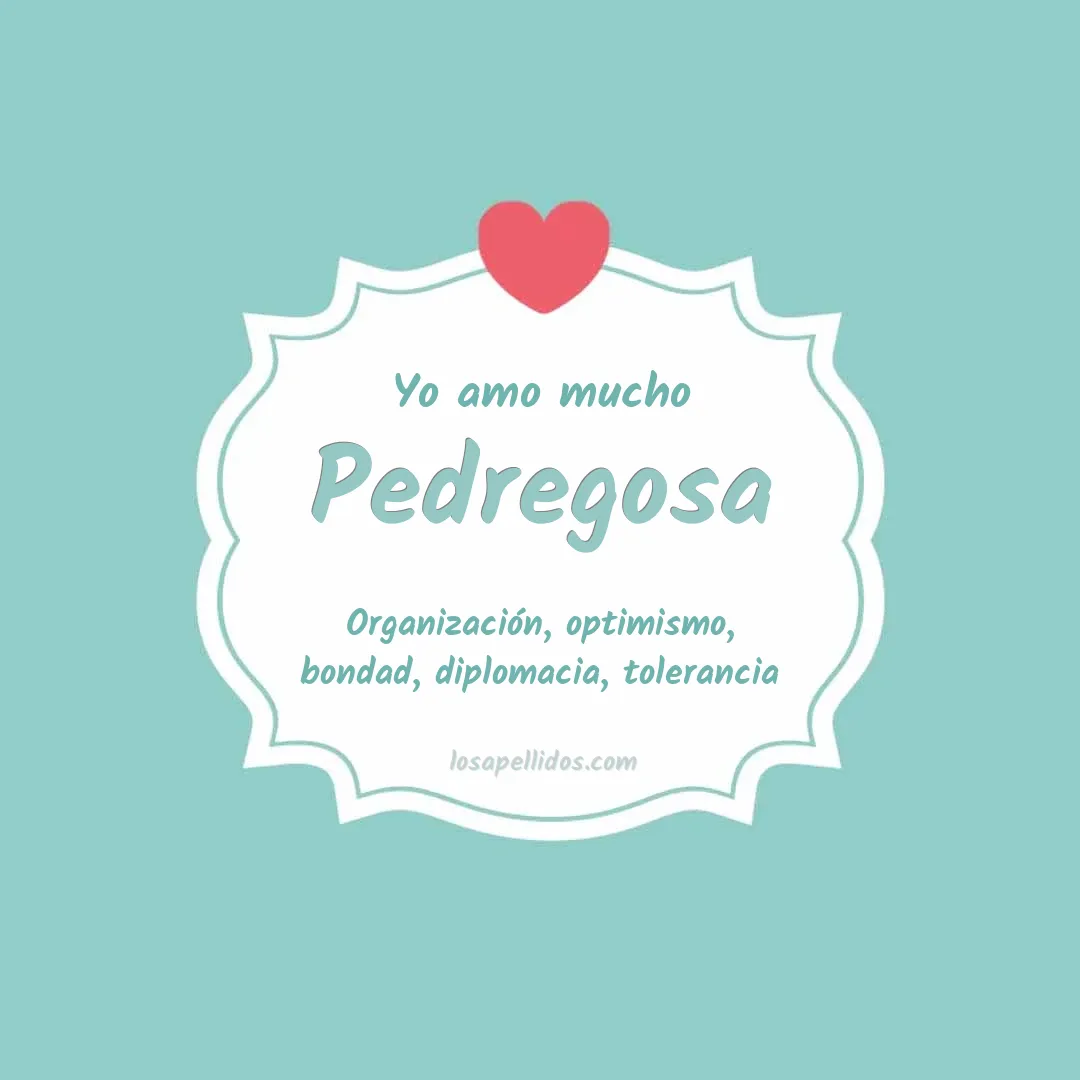 Yo amo mucho Pedregosa