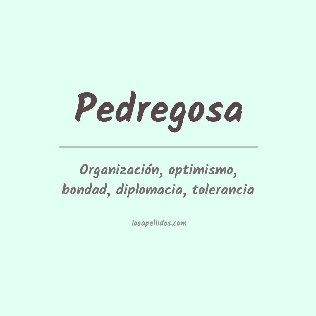 Apellido Pedregosa