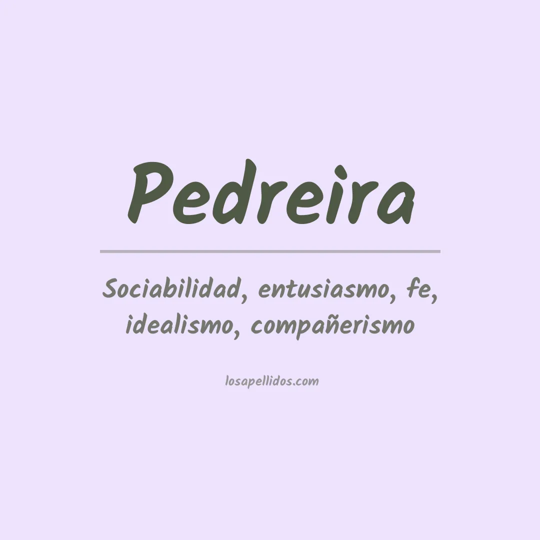 Apellido Pedreira