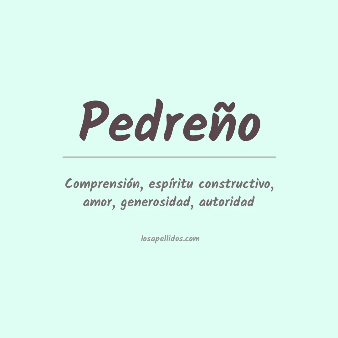 Apellido Pedreño