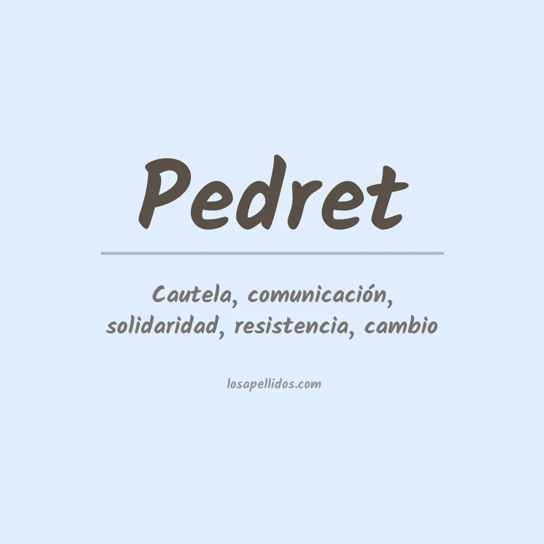 Apellido Pedret
