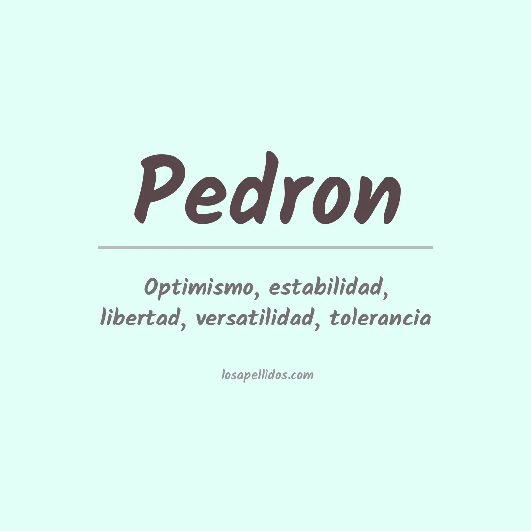 Apellido Pedron