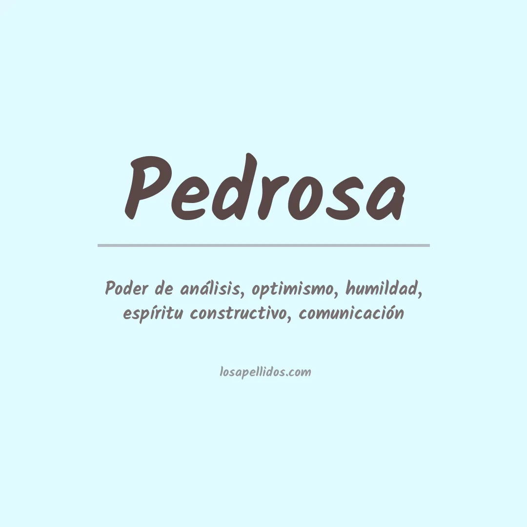 Apellido Pedrosa