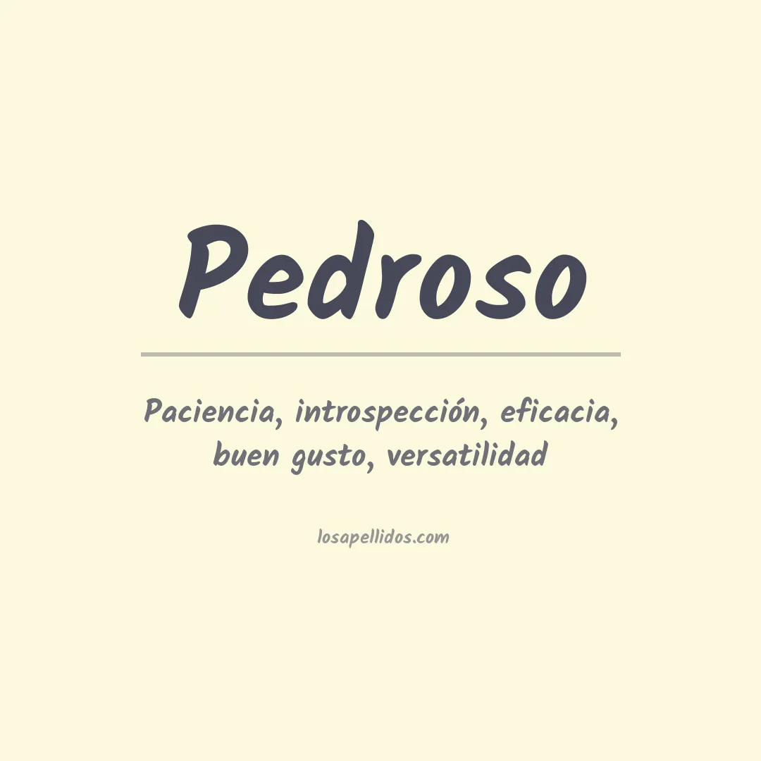 Apellido Pedroso