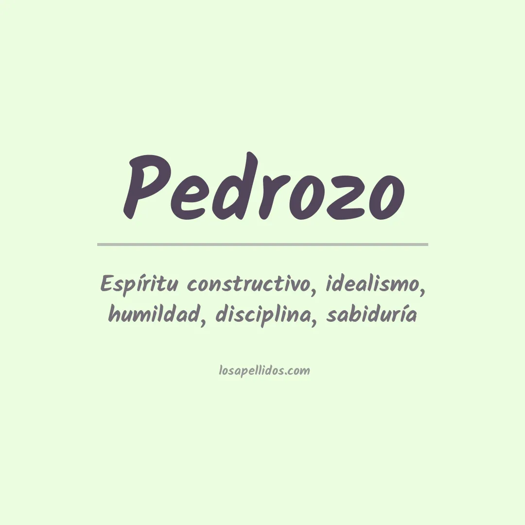 Apellido Pedrozo