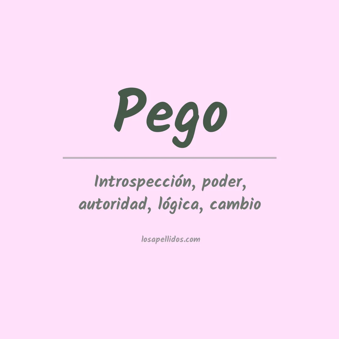 Apellido Pego