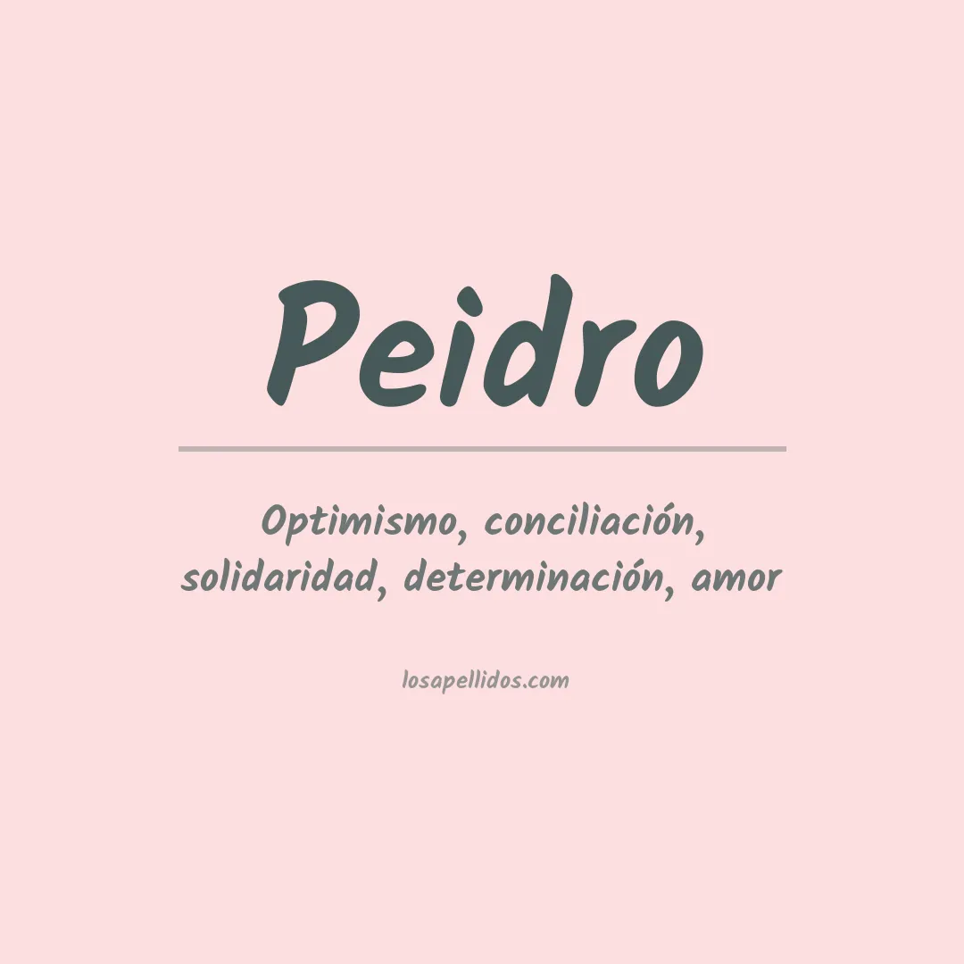 Apellido Peidro