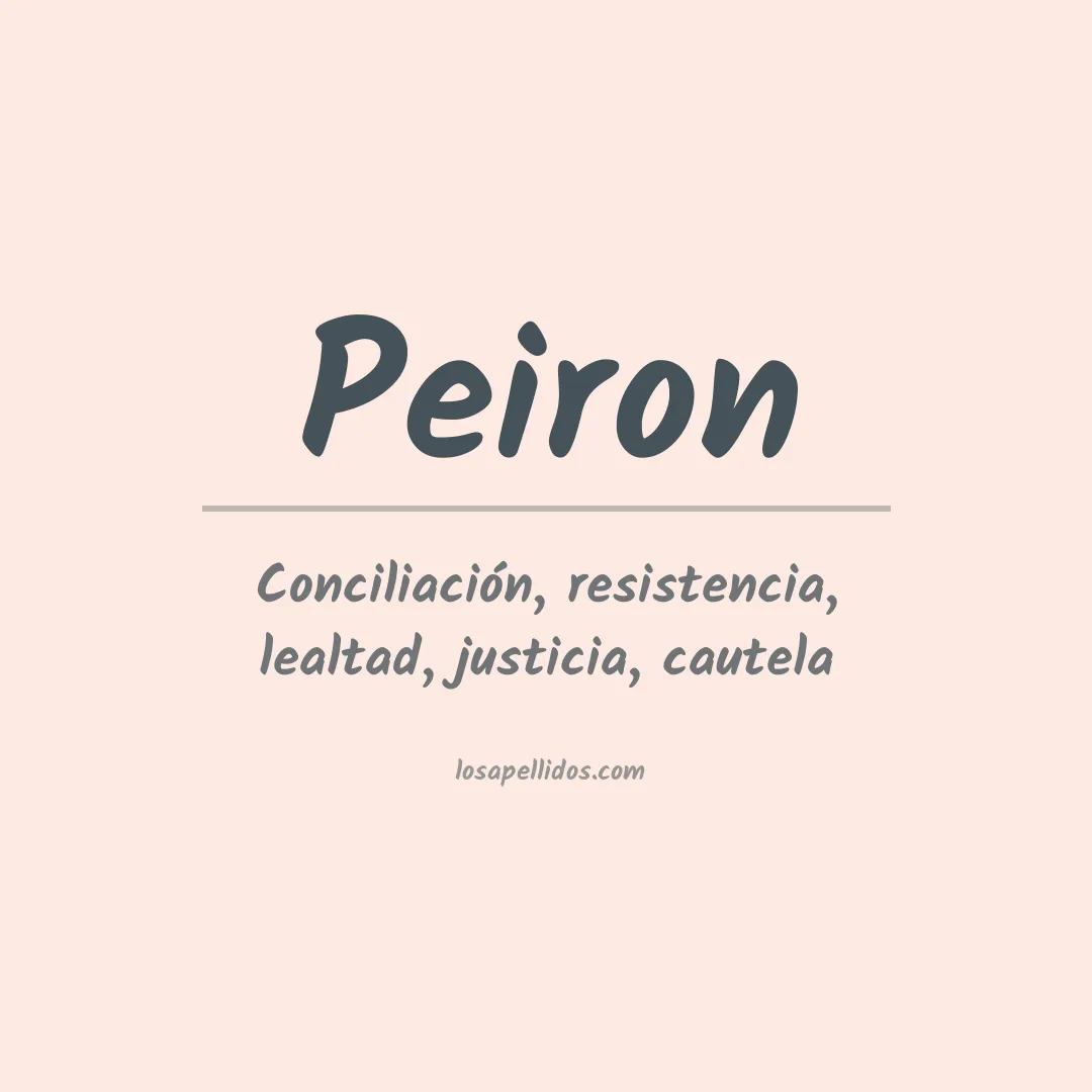 Apellido Peiron