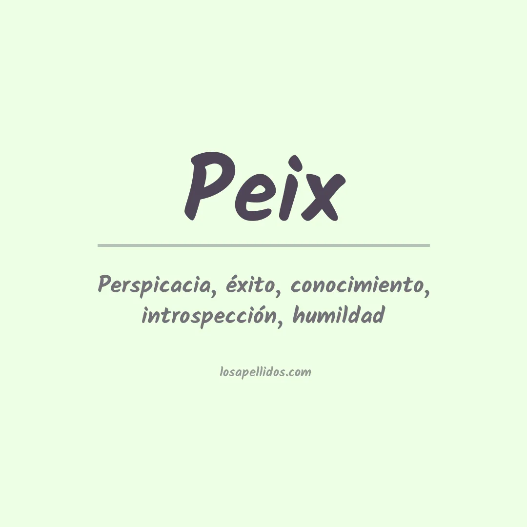 Apellido Peix