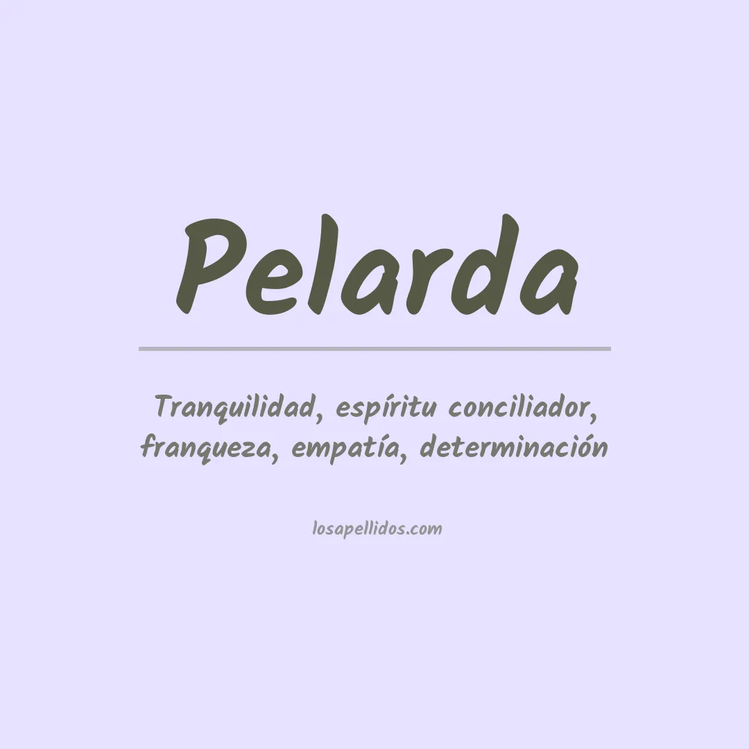 Apellido Pelarda