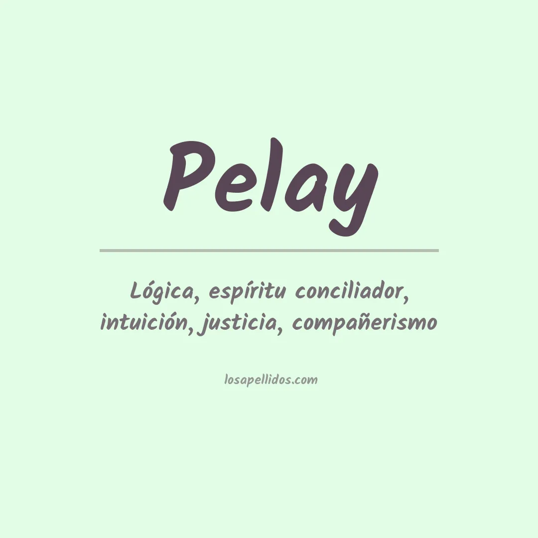 Apellido Pelay