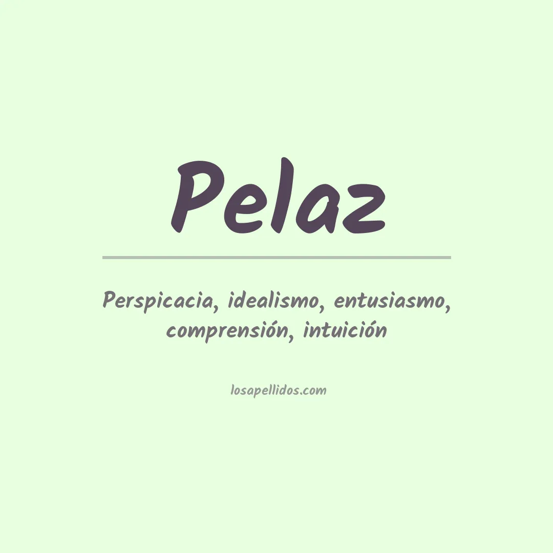 Apellido Pelaz