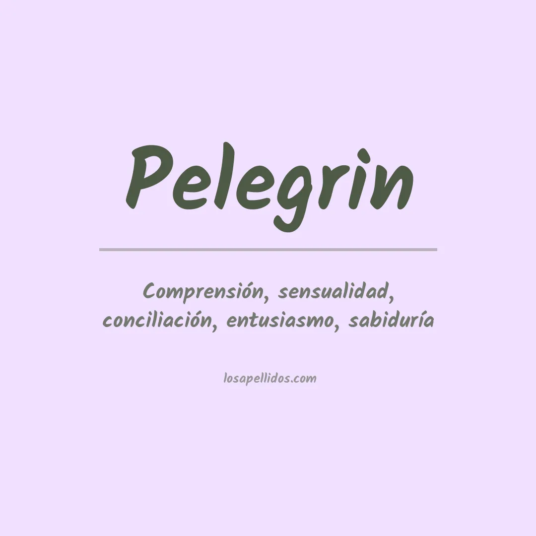 Apellido Pelegrin