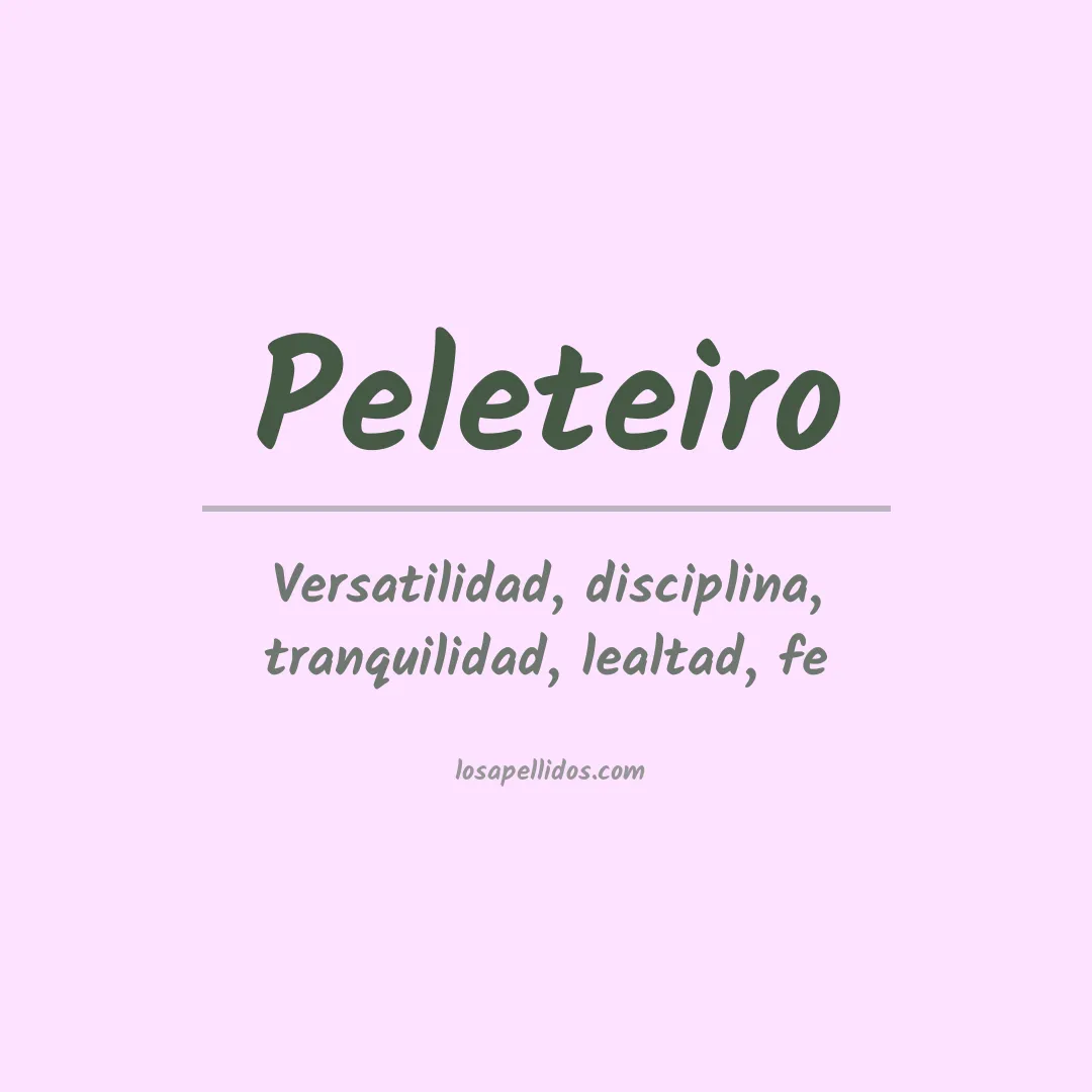 Apellido Peleteiro
