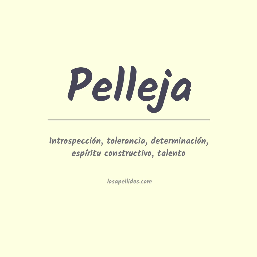 Apellido Pelleja