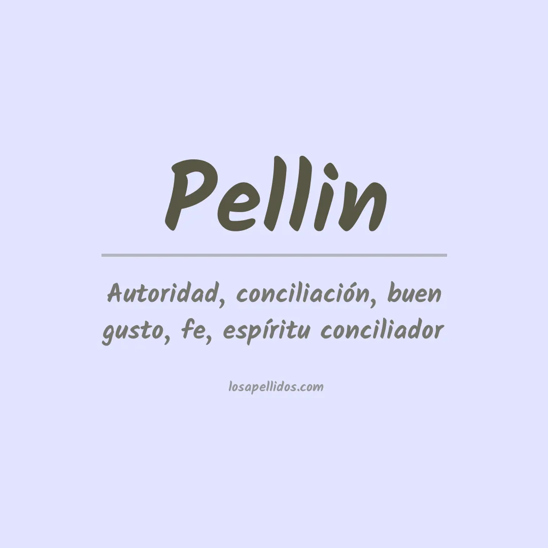 Apellido Pellin