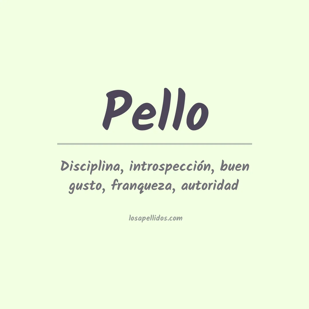Apellido Pello
